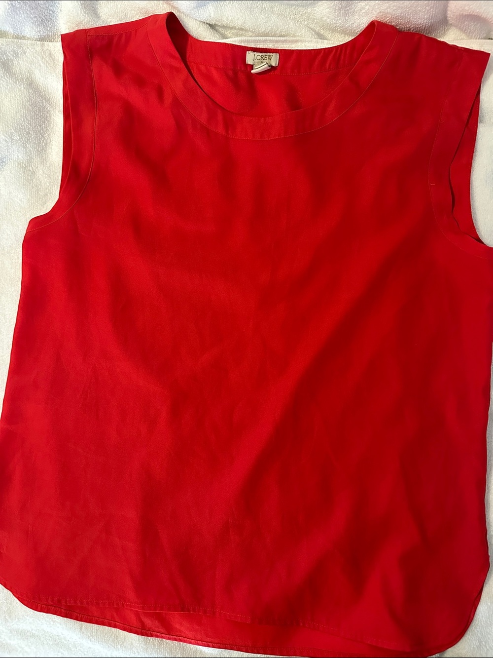 J. Crew Bright Red Sleeveless Top